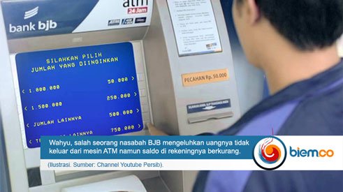 Nasabah Bank Bjb Keluhkan Uang Tidak Keluar Tapi Saldo Berkurang Biem Co