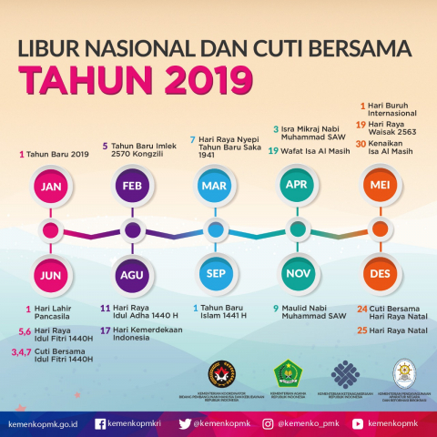 Libur Nasional 2019. 