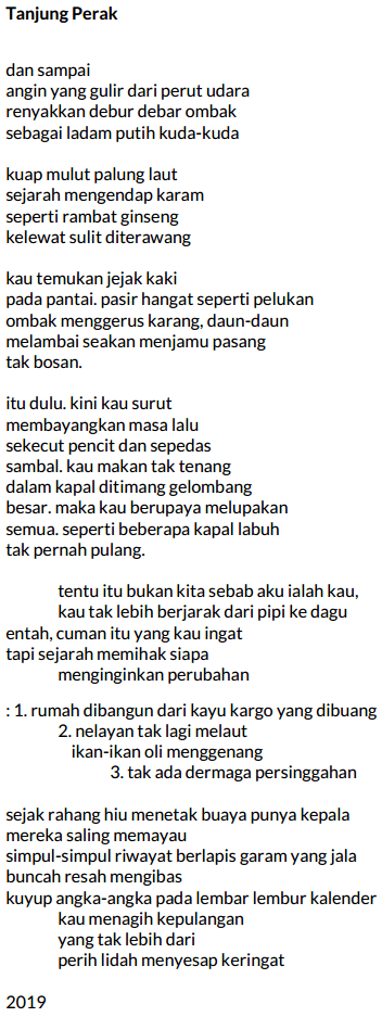 Sajak-sajak Agung Wicaksana 